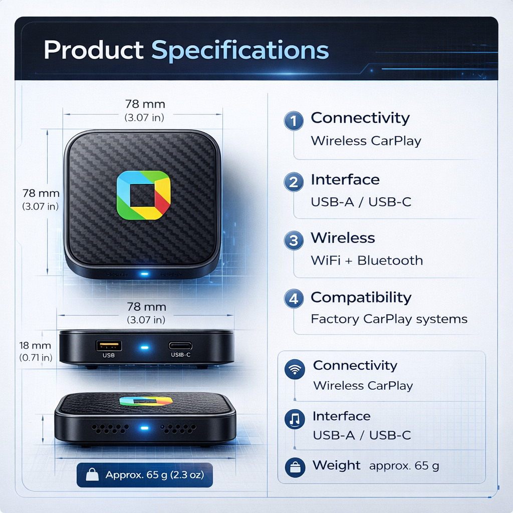 🚗 Upgrade Your Drive: Wireless CarPlay & Android Auto Adapter