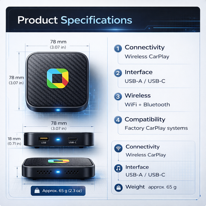 🚗 Upgrade Your Drive: Wireless CarPlay & Android Auto Adapter
